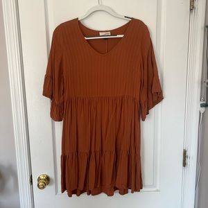 Universal Thread burnt orange dress in a size small for sale!